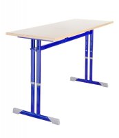 Schülertisch, höhenverstellbar Farbe Blau mit...